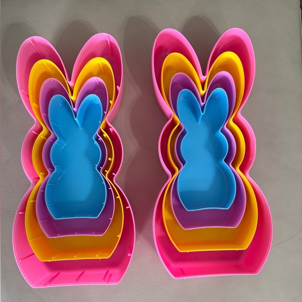 NWT - LIMITED EDITION PEEPS PINK Set - with 4 Nesting Peeps, Plush & Tote - Picture 4 of 12